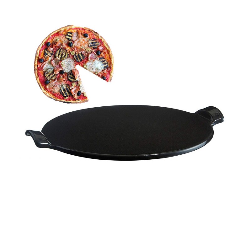 piatto nero pizza da forno di emile henry