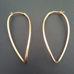 orecchini in argento colore oro foto 2
