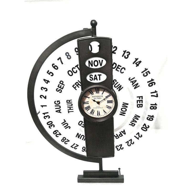 orologio in ferro battuto con calendario foto 1