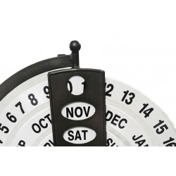 orologio in ferro battuto con calendario particolari foto 3