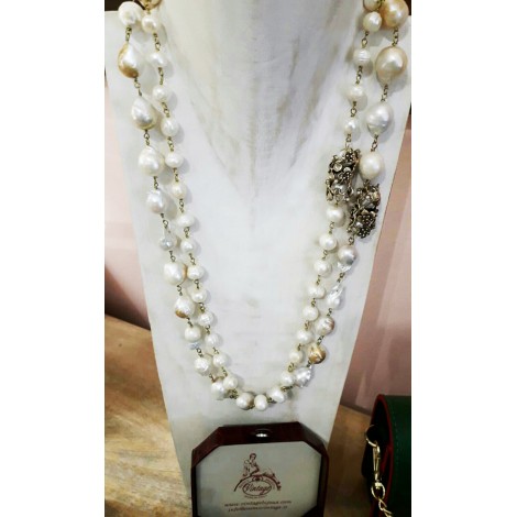 collana in argento con perle