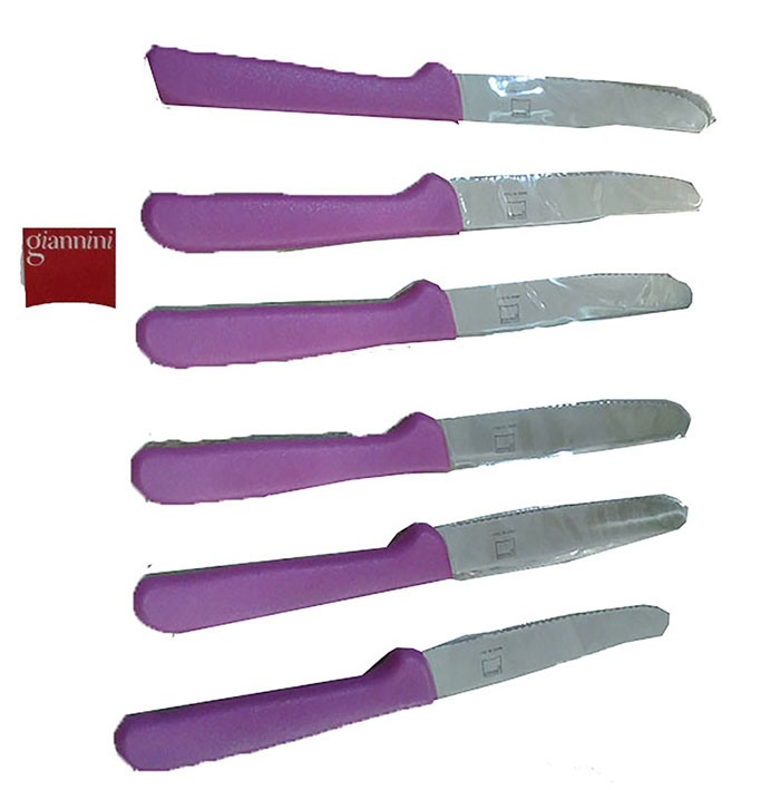 6 coltelli a serramanico